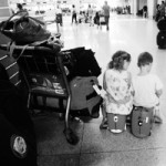 Kids at the Cancun Airport